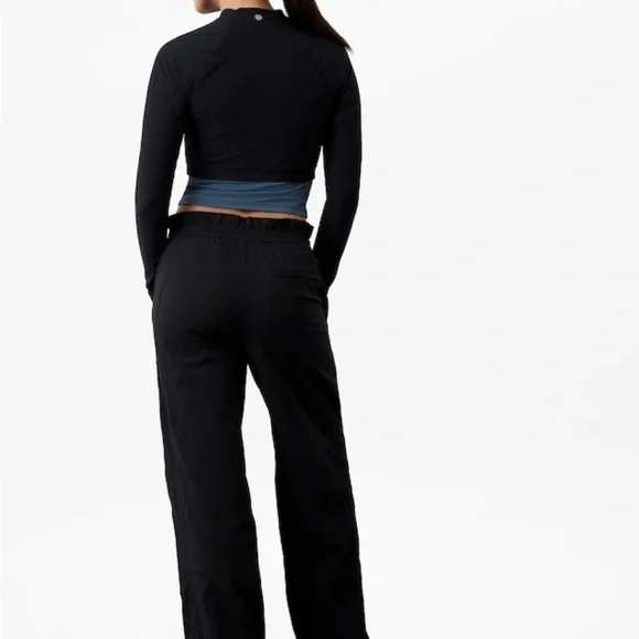 Athleta NavyRelaxed Fit Joggers. Black is shown here but mine are both navy. - Picture 3 of 4